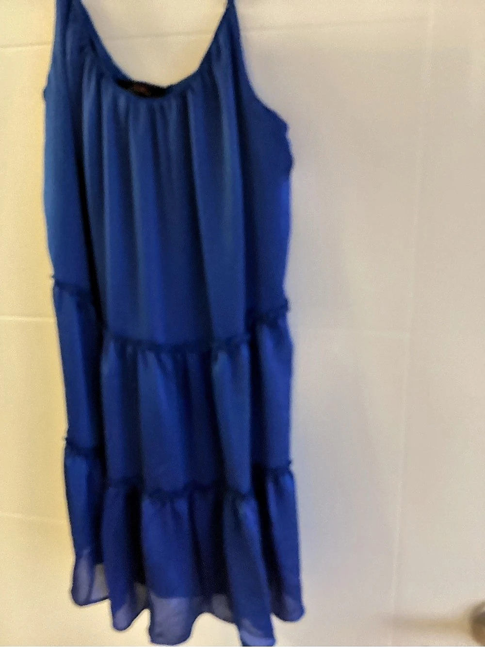trina turk Tiered Maxi Dress in Blue Like New small